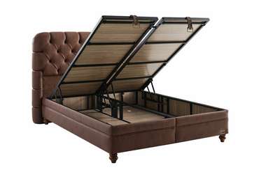 Кровать с подъёмным механизмом Comfizone 160х200 коричневого цвета