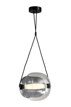 Светильник подвесной светодиодный Ancona черно-серого цвета