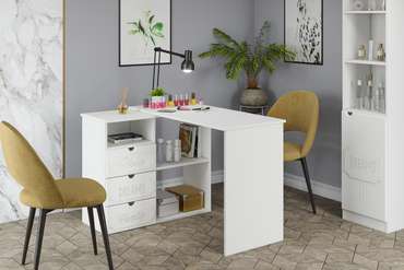 Комплект мебели для маникюрного кабинета ДримСтар белого цвета