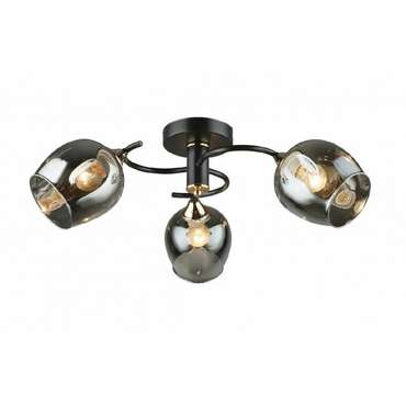 Люстра на штанге MD.5963-3-S-COFFEE+FGD (стекло, цвет дымчатый)