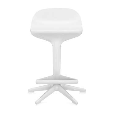 Полубарный стул Spoon белого цвета