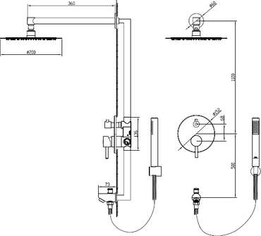 Душевой комплект Shower Panels