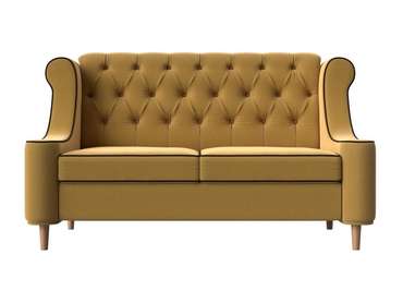 Прямой диван Бронкс желтого цвета