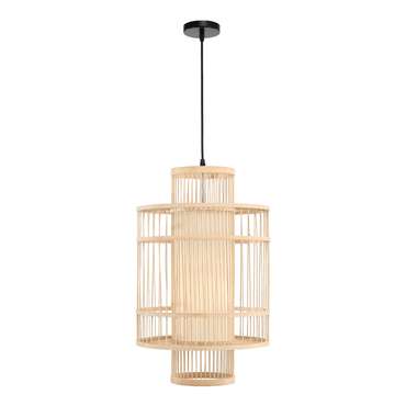 Светильник подвесной ST-Luce Древесный/Белый E27 1*40W ALMA