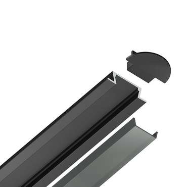 Профиль для светодиодной ленты Ambrella Alum Profile GP1001BK/BK