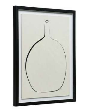 Постер Drawing Vase с чёрной рамой