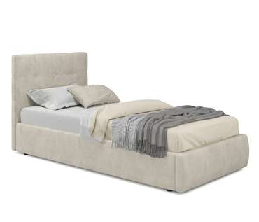 Кровать Selesta 90х200 кремового цвета с подъемным механизмом и матрасом 