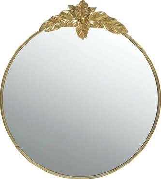 Настенное зеркало 92х104 в раме золотого цвета