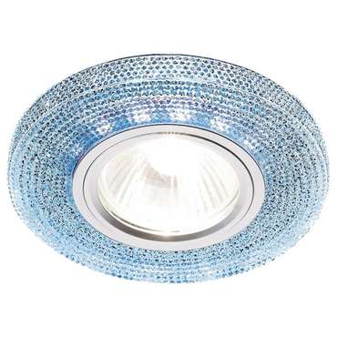 Точечный светильник LED S290 BL (стекло, цвет голубой)