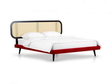 Кровать Male 160х200 с основанием красного цвета