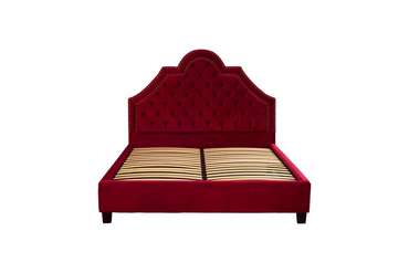 Кровать красная двуспальная с изголовьем 160х200