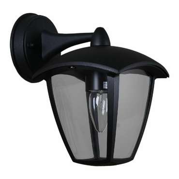 Уличный настенный светильник 08301-9.2-001SJ Top mount BK черного цвета