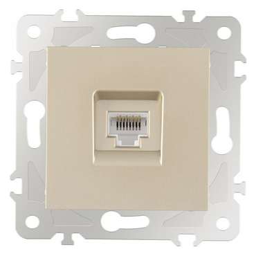 Розетка Ethernet RJ-45 без рамки 203.45-1.shampan