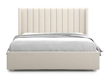 Кровать Premium Mellisa 2 160х200 светло-бежевого цвета с подъемным механизмом 
