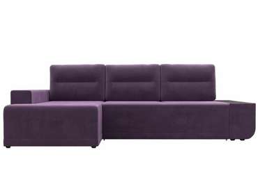 Угловой диван-кровать Чикаго сиреневого цвета левый угол