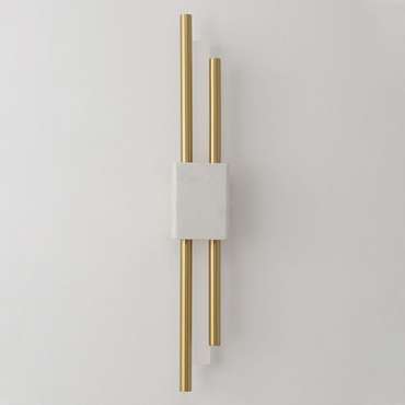 Настенный светильник CARTA AP6W LED WHITE/BRASS (стекло, цвет белый)