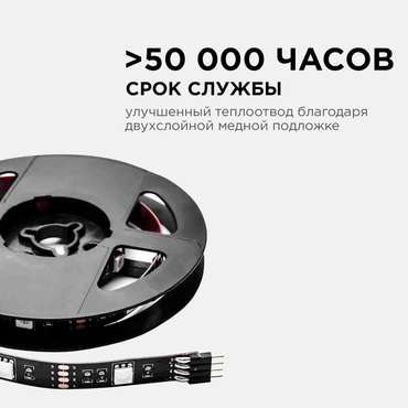 Светодиодная лента 10-69 (металл, цвет черный)