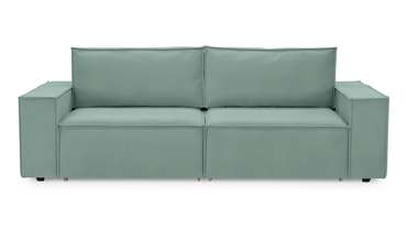 Прямой диван-кровать Софт 2 темно-мятного цвета