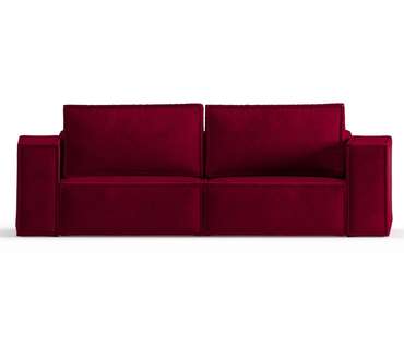 Диван-кровать из велюра Ли Рой бордового цвета