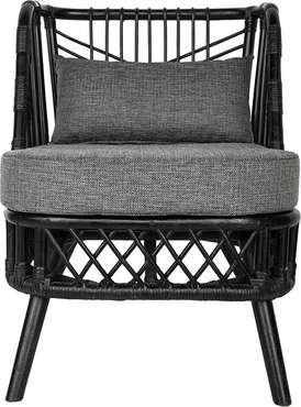 Кресло садовое черно-серого цвета
