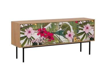 Тумба под TV Boho с цветочным фасадом
