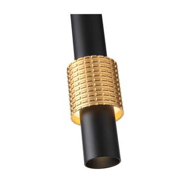 Подвесной светодиодный светильник Ballito черно-золотого цвета