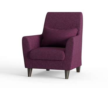 Кресло из рогожки Кастилия фиолетового цвета