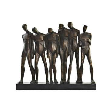 Декоративная фигура Чёрный Медь Смола люди современный (40 x 10,5 x 34,5 cm)