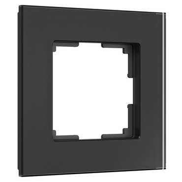Рамка из стекла на 1 пост Senso черный soft-touch W0013108