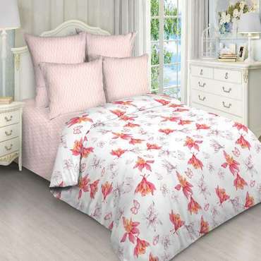 КПБ Pastel 'Купи дешевле' дуэт, поплин, 100% хлопок, пл. 110 гр./кв.м., 'Цветочный мотив'