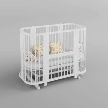 Кроватка Nuvola LUX белого цвета