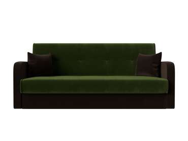Диван-кровать Надежда коричнево-зеленого цвета
