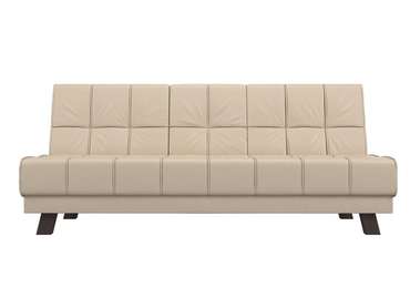 Прямой диван-кровать Винсент бежевого цвета (экокожа)