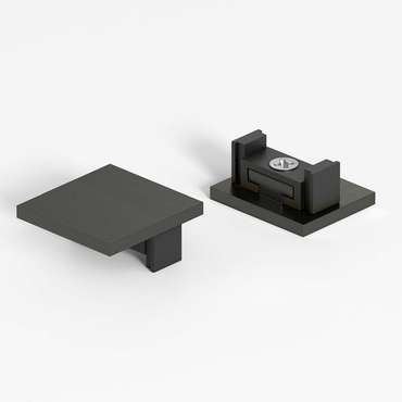 Titan Line Заглушки для накладного шинопровода титан 2шт 85230/00 Line Magnetic