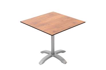 Обеденный стол Easy 4 с коричневой столешницей