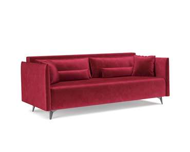 Прямой диван-кровать Майами темно-красного цвета