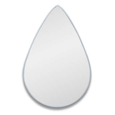 Настенное зеркало Droppe в раме серебряного цвета
