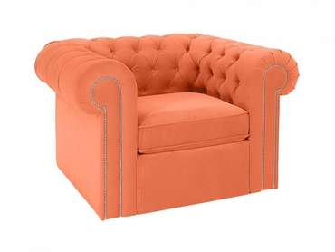 Кресло Chesterfield оранжевого цвета