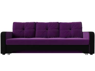 Прямой диван-кровать Ник-3 фиолетового цвета