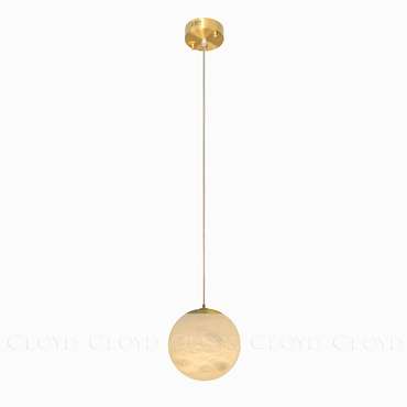 Подвесной светильник Cloyd ORIONIS P1 / выс. 12 см - алебастр - латунь