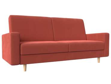 Прямой диван-кровать Бонн кораллового цвета