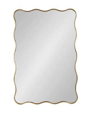 Настенное зеркало Стаггер 60х90 в раме золотого цвета