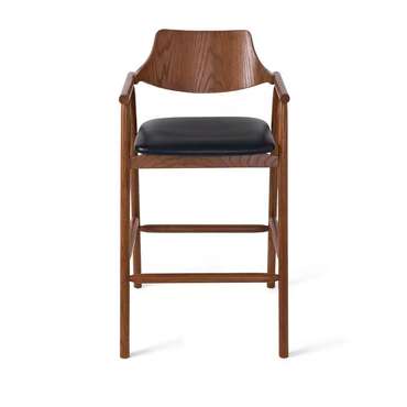 Барный стул Viggo коричнево-черного цвета