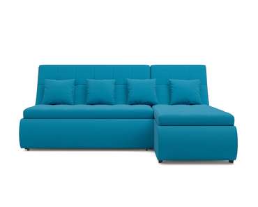 Угловой диван-кровать Дубай светло-синего цвета
