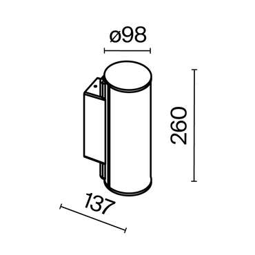 Настенный светильник (бра) Outdoor O434WL-L12GF3K Rock Outdoor