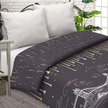 КПБ 'Insight' дуэт, поплин, 100% хлопок, пл. 118 гр./кв.м., 'Лондон'