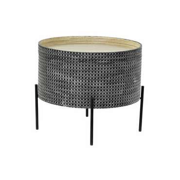 Консоль Чёрный Серебристый Металл Деревянный MDF 45 x 45 x 39 cm