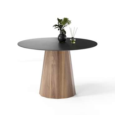 Обеденный стол Тарф L черно-коричневого цвета