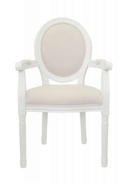 Стул Volker arm beige+white бежевого цвета