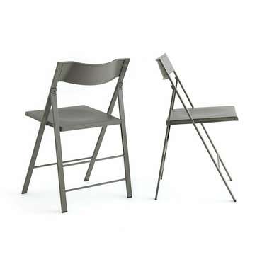 Комплект из двух складных стульев Barting серого цвета